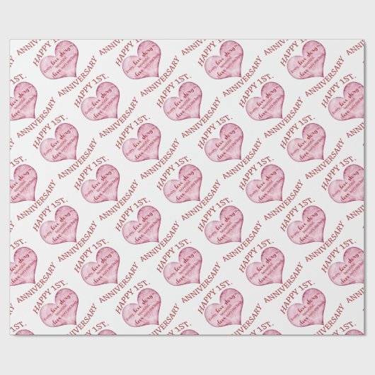1ste. Verjaardag Cadeaupapier (Vlak)