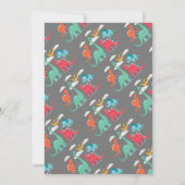 1ste verjaardag Dinosaur Kaart (Achterkant)