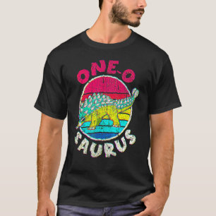 1ste verjaardag één van Saurus I Ankylosaurus I Fa T-shirt