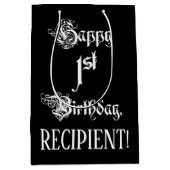 1ste verjaardag: Fancy, elegant Manuscript + de Na Medium Cadeauzakje (Voorkant)