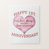 1ste. Verjaardag Legpuzzel (Verticaal)