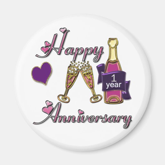 1ste. Verjaardag Magneet (Voorkant)