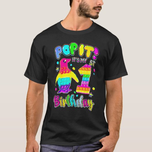 1ste verjaardag Pop van het meisje van de geboorte T-shirt (Voorkant)