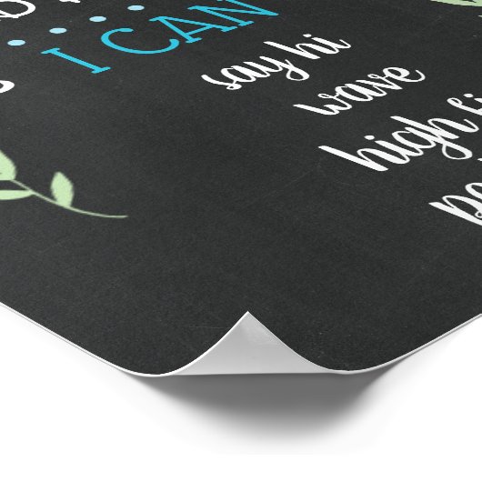 1ste verjaardag Poster van de steenslag Rustic Cha (Hoek)