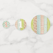 1ste verjaardag Shabby Chic Rozen Rustic Wood Flor Confetti (Achterkanten)