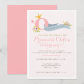 1ste verjaardag Uitnodiging prinses (Voorkant / Achterkant)