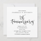 1ste verjaardag | Uitnodiging voor feest (Voorkant)