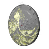 1thegreatwaveredblackbig-003 dartbord (Voorkant Rechts)