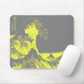 1thegreatwaveredblackbig-003 muismat (Met muis)