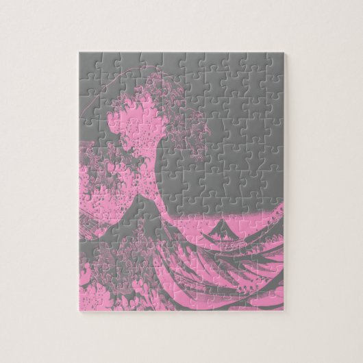 1thegreatwaveredblackbig-005 legpuzzel (Verticaal)