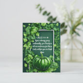 1Thess 5:16-18. Bijbelvers Thanksgiving Feestdagenkaart (Staand voorkant)