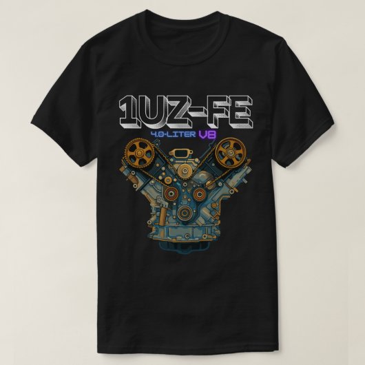 1UZ-FE 4.0 LITER V8 T-Shirt (Design voorkant)