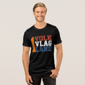 1VolkVlagLand Tri-Blend Shirt (Voorkant volledig)
