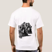 1wielvilons handgetekend, bouw je eigen zin t-shirt (Achterkant)