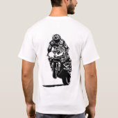 1wielvilons handgetekend, bouw je eigen zin t-shirt (Achterkant)