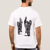 1wielvilons handgetekend, bouw je eigen zin t-shirt (Achterkant)