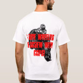 1wielvilons handgetekende bouwt uw eigen zin t-shirt (Achterkant)