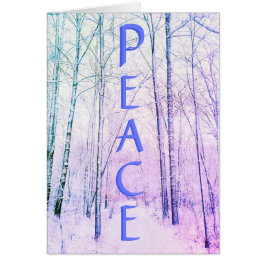 1WINTER WOODLAND PEACE KAART