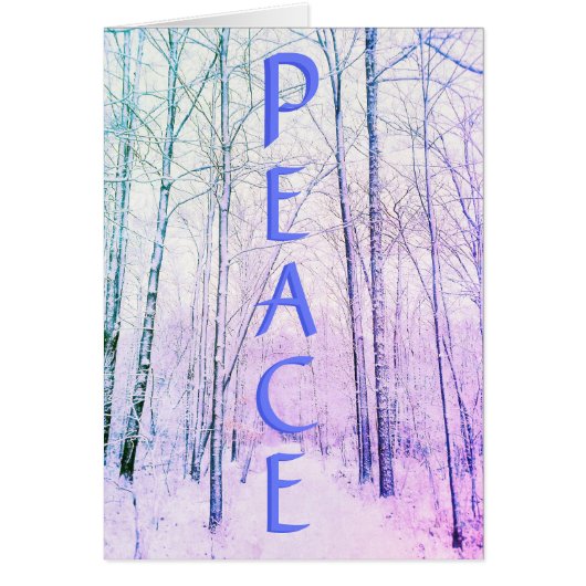 1WINTER WOODLAND PEACE KAART (Voorkant)