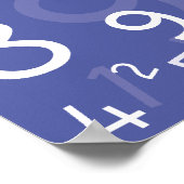 1x1 blauw poster (Hoek)