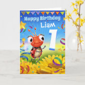 1yr oude de verjaardagskaart van de Douane Weinig Kaart (Gele Bloem)