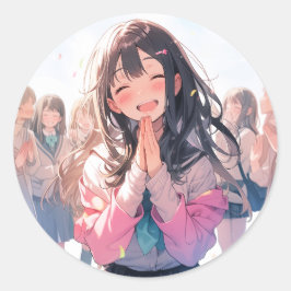 【20枚セット】感謝シール｜寿司娘 GenerativeAI Ronde Sticker