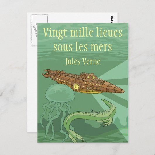 20000 luiers sous les mers - Jules Verne Briefkaart (Voorkant / Achterkant)