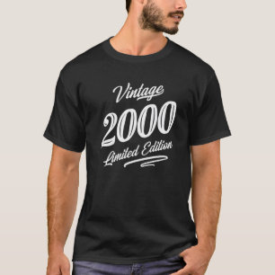 2000 22 jaar oude Retro 22th Birthday Graph T-shirt