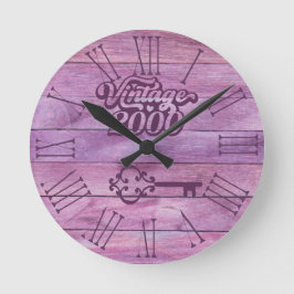 2000  acrylwandklok ronde klok