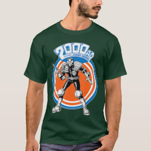 2000 AD met Judge Dredd-stripart vintage T-shirt
