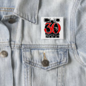 2000 Bakersfield Vierkante Button 5,1 Cm (In situ)