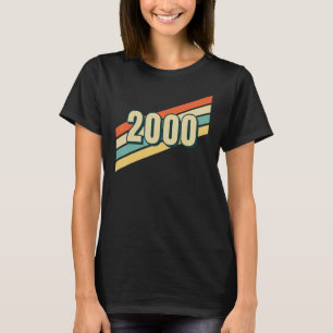 2000 Beach Classic jaren 80  Retro Esthetische Bir T-shirt