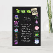2000 Birthday Jaar Fun Trivia Kaart (Voorkant)