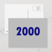 2000 BRIEFKAART (Voorkant / Achterkant)
