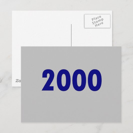 2000 BRIEFKAART (Voorkant / Achterkant)