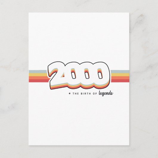 2000 De geboorte van legenden Briefkaart (Voorkant)