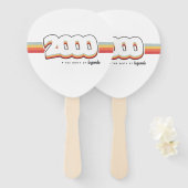 2000 De geboorte van legenden Handwaaier (Voorkant en achterkant)