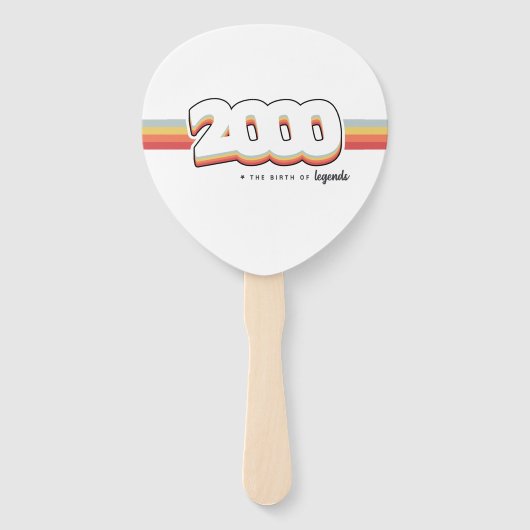 2000 De geboorte van legenden Handwaaier (Voorkant)