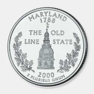 2000 deelstaat Maryland Quarter magnet