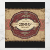2000: Een jaar van  grootsheid Wijn Etiket (Enkel label)