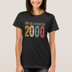 2000 geboorte 22e 22 jaar oud t-shirt