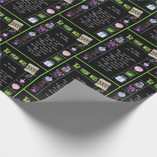 2000 Geboortejaar Trivia Cadeaupapier (Hoek)