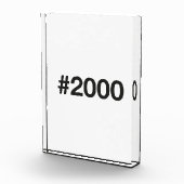 2000 Hashtag 25 Verjaardag Jubileum Fotoblokken (Rechts)