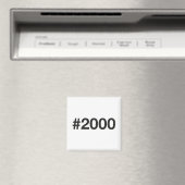 2000 Hashtag 25 Verjaardag Jubileum Magneet (Insitu (Vaatwasser))
