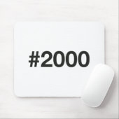2000 Hashtag 25 Verjaardag Jubileum Muismat (Met muis)