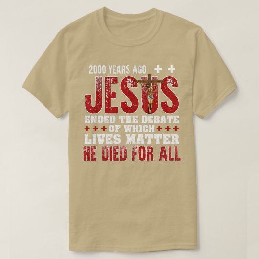 2000 jaar geleden beëindigde Jezus het debat over T-shirt (Design voorkant)