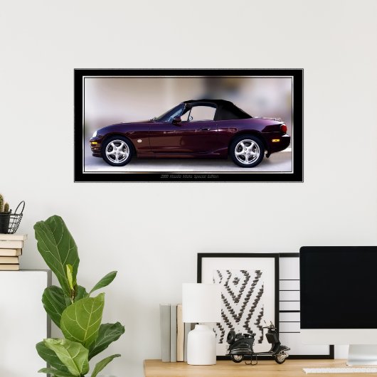 2000 MAZDA MIATA SPECIAL EDITION POSTER (Thuiskantoor)