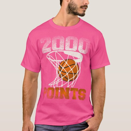 2000 punten basketbal voor je favoriete basketbal t-shirt (Voorkant)