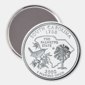 2000 South Carolina State Quarter magneet (Voorkant / Achterkant)