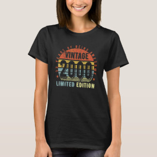 2000 Vintage 2000 22e verjaardag T-shirt